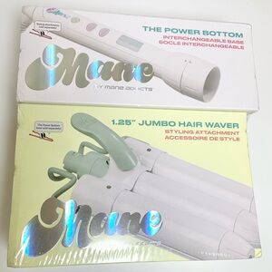 Mane 1.25” Jumbo Hair Waver and Interchangeable Base Set Mermaid NEW Retail $100